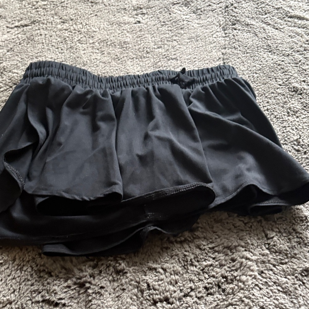 abercrombie kids Black Athletic Skort with Inner Shorts